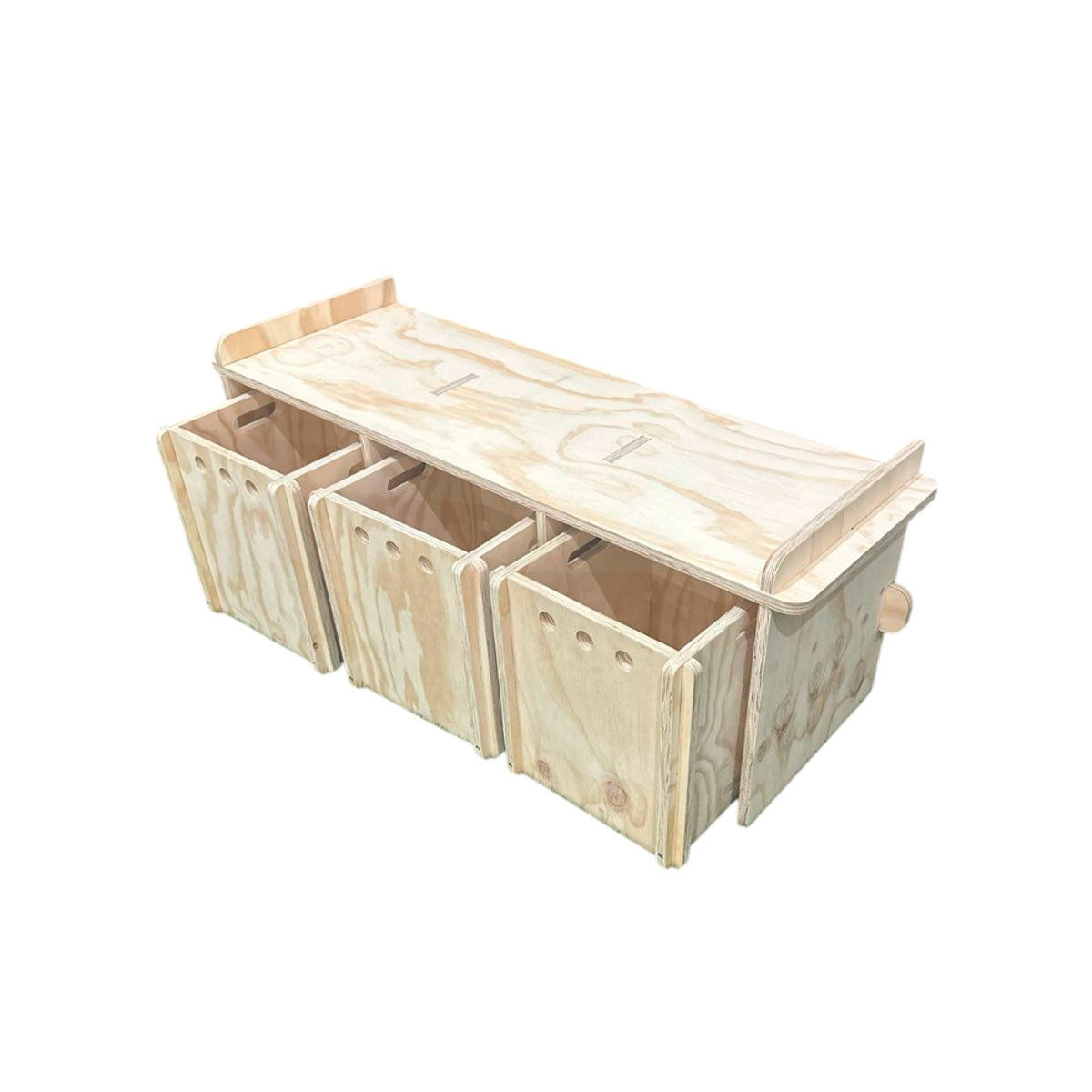 Organizador Montessori de Madera con Ruedas