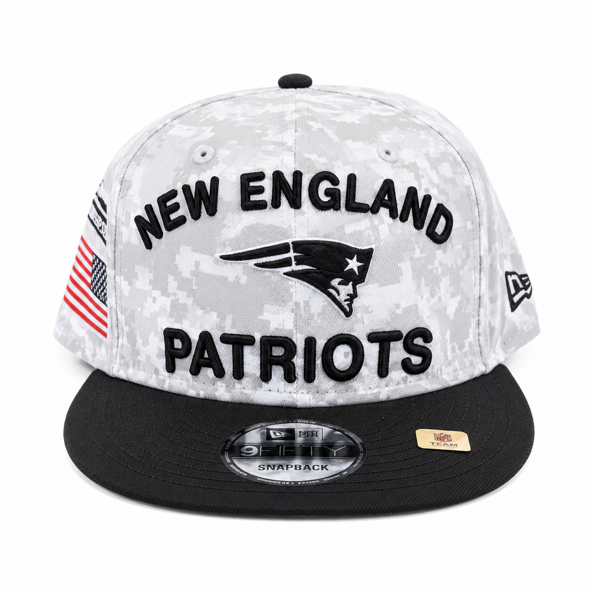 Gorro New England Patriots New Era Original 9FIFTY Snapback Camuflaje Gris