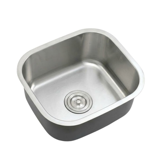 Lavaplatos de Cocina en Acero Inoxidable con llave (39 x 36 cm)