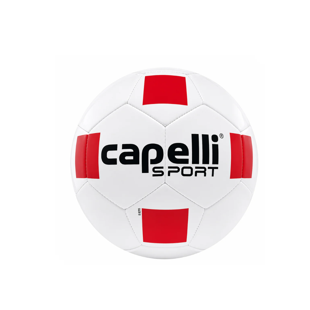 Balon de Fútbol Capelli Sport N° 5 Blanco y Rojo
