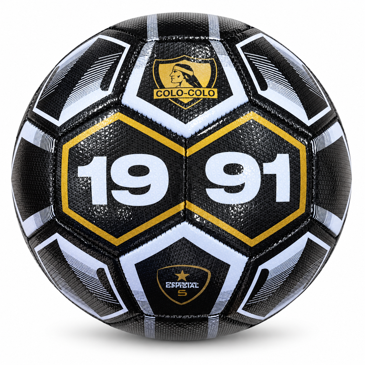 Balón de Fútbol Colo-Colo N.º 5 Diseño Conmemorativo 1991