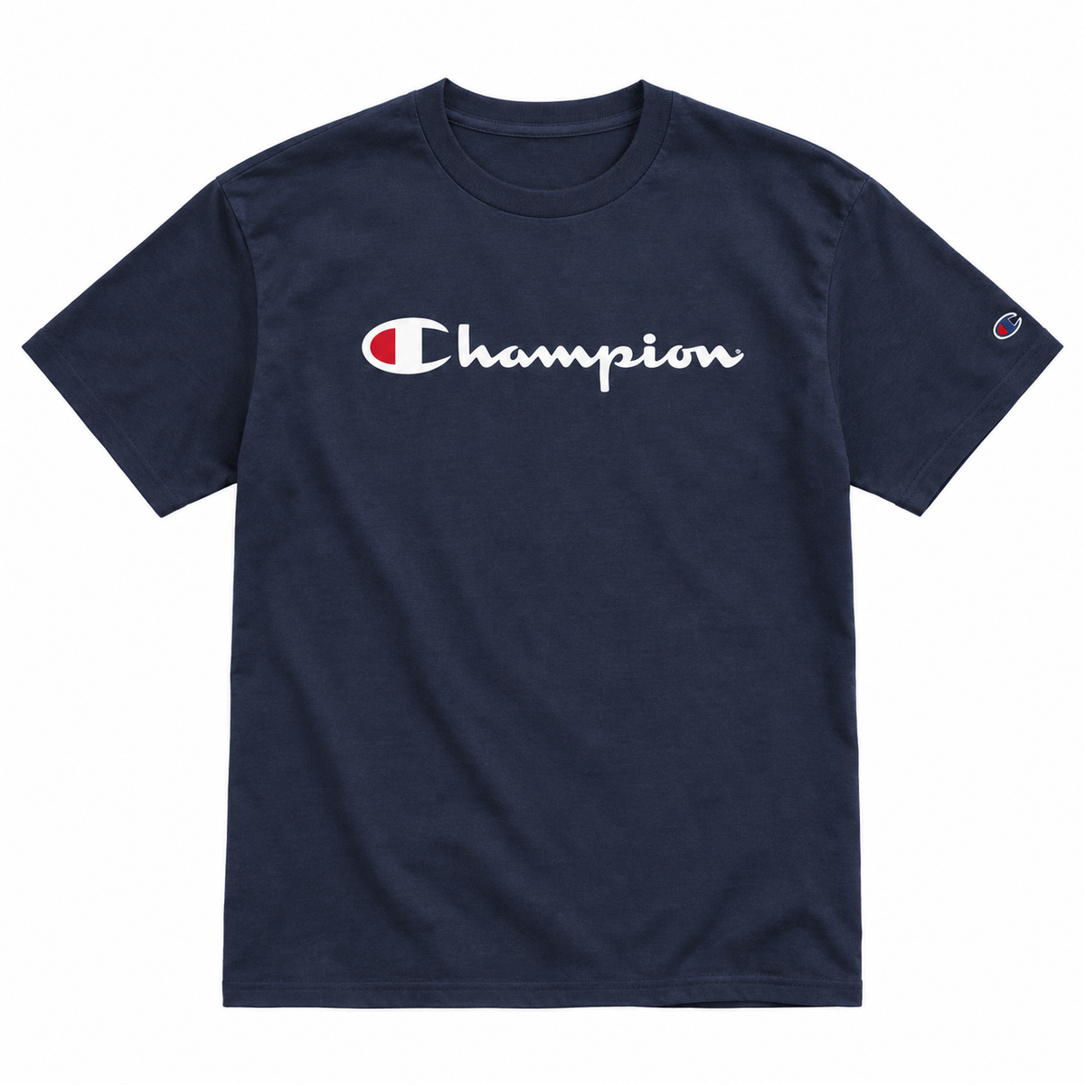 Polera Champion Unisex Logo Frontal Navy