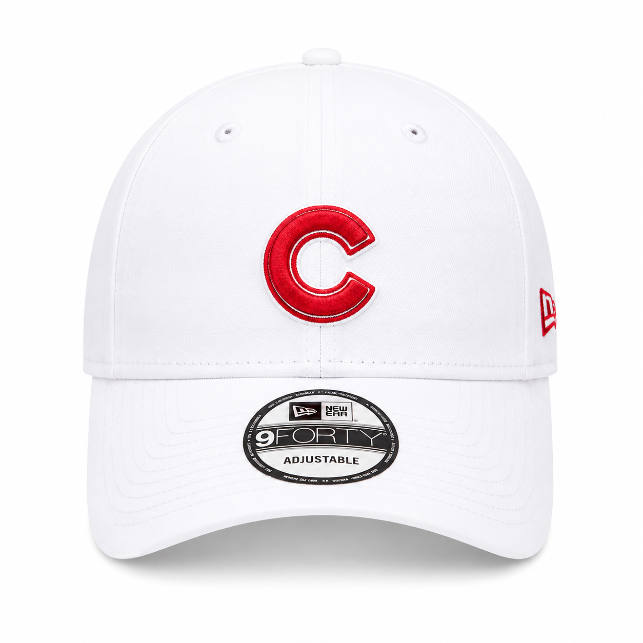 Gorro New Era 9FORTY Chicago Cubs Blanco/Rojo Ajustable