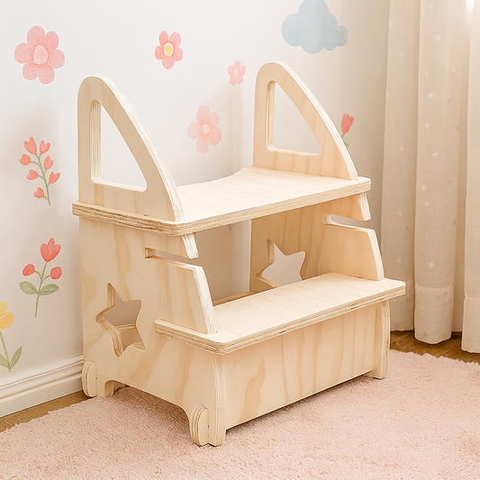 Banquito/Piso de Altura Montessori de Madera para Niños