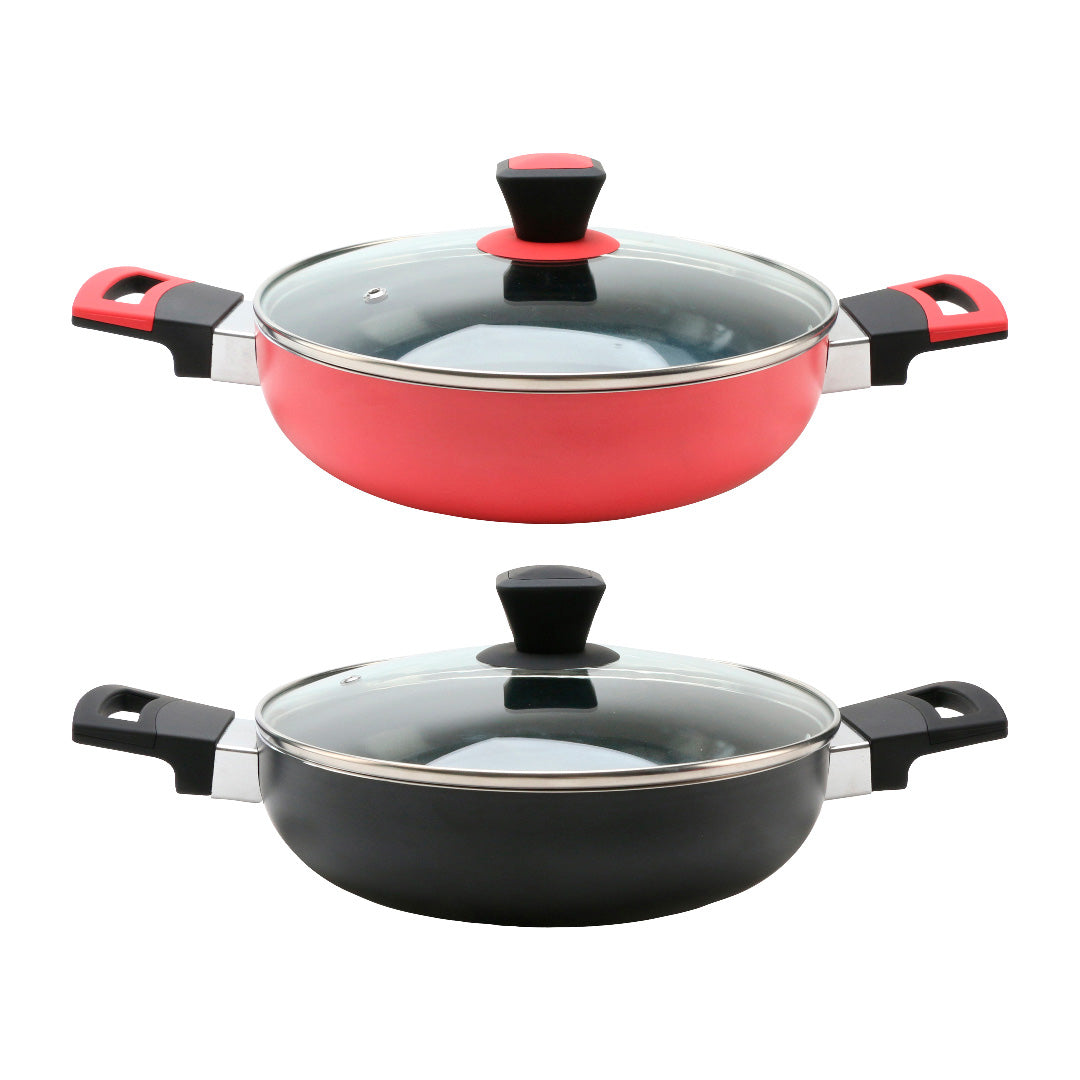 ARROCERA DORAL LOMBARDI CON TAPA 26CM color rojo