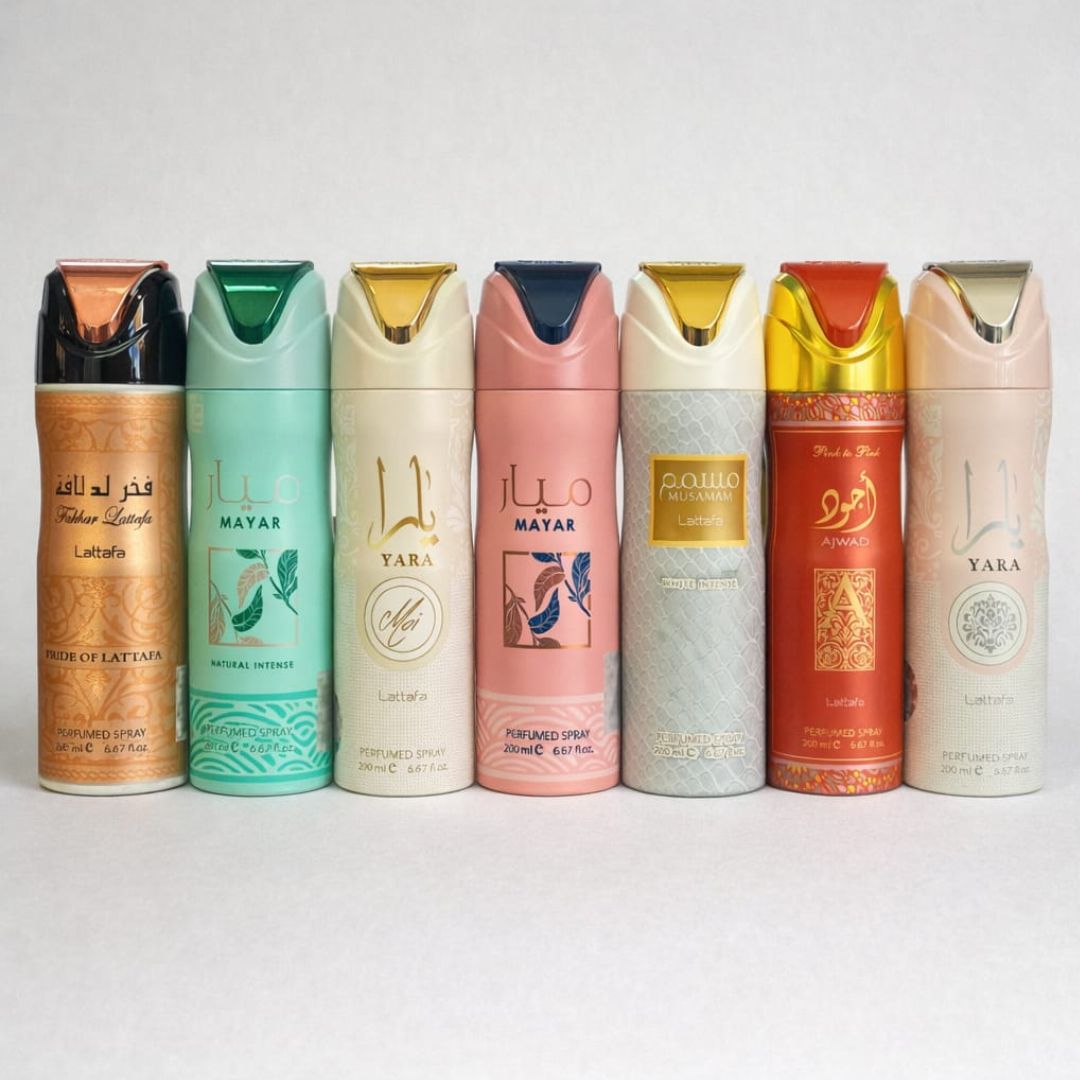 pack de 7 perfumes desodorante Arabes