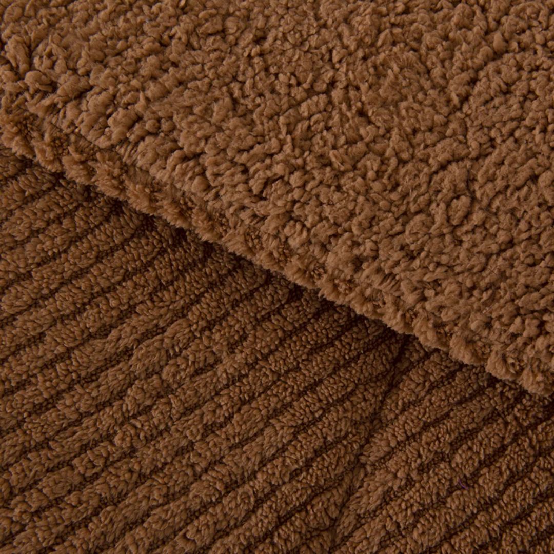 Plumón 2 Plazas Sherpa Jacquard Chevron Café Mashini