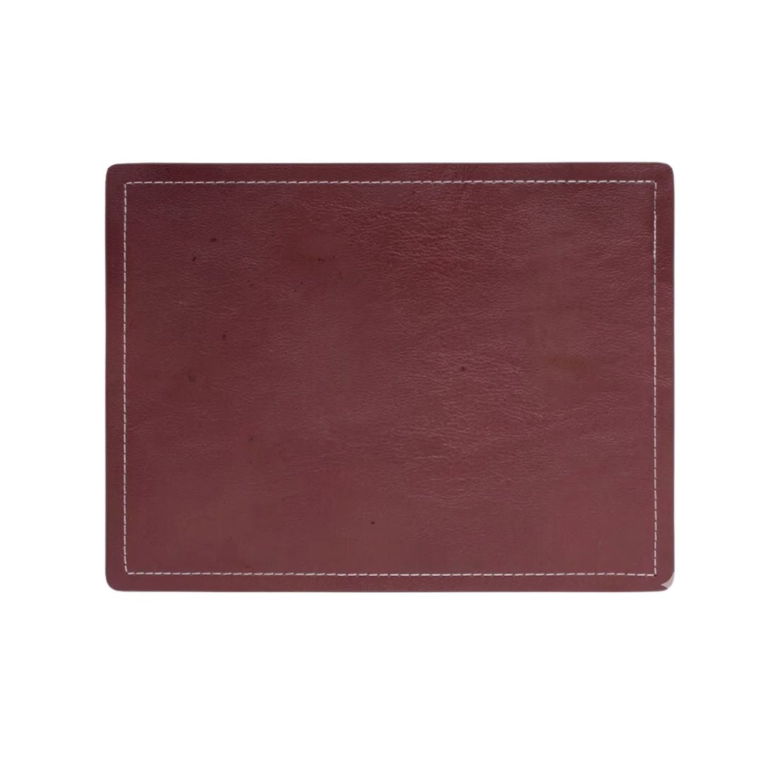 Set de 5 Individuales Clasic color burdeo 30x40cm