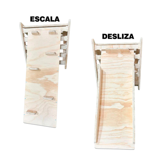 Circuito de Escalada Pikler de Madera para Niños con Rampa