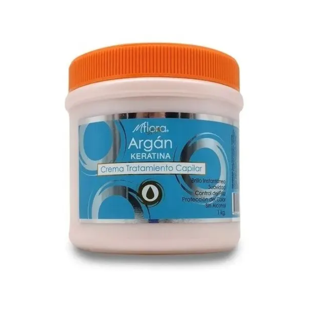 Crema Keratina Para El Cabello De Argan 1 Kilo Flora