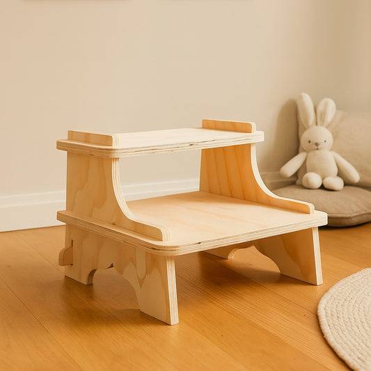 Escalón de Aprendizaje Montessori de Madera para Niños