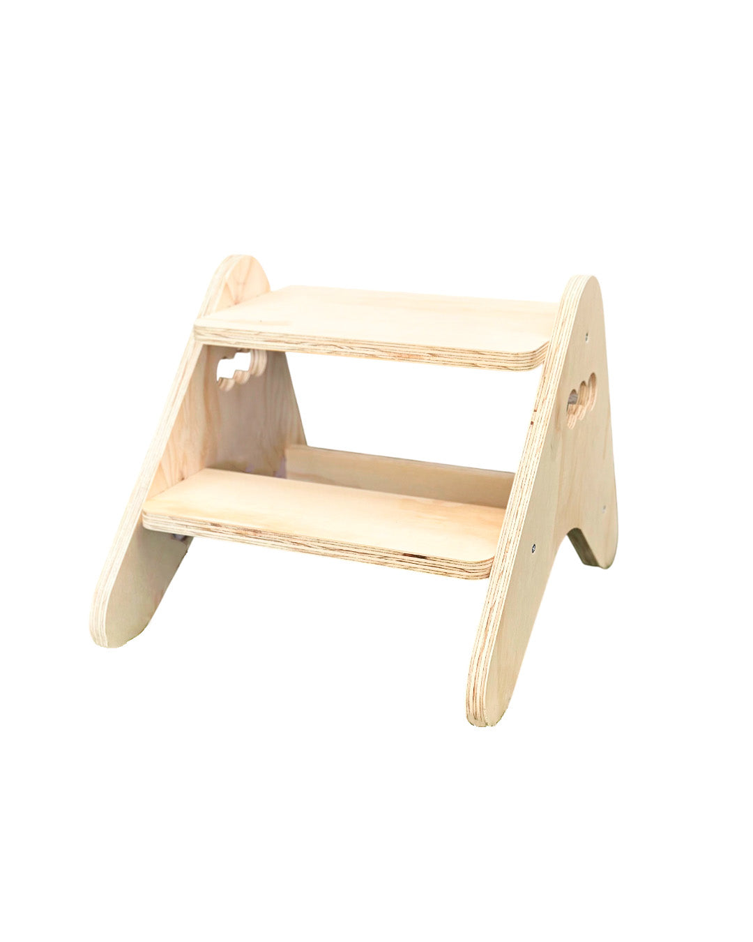 Escalera 2 en 1 Montessori de Madera para Niños (Escalón + Banquito)