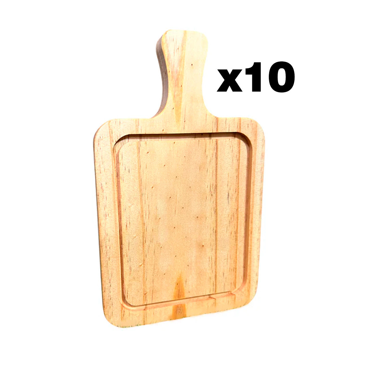 PACK DE 10 Mini Tablas De Picoteo,Picadillo O Cocktail 26X16