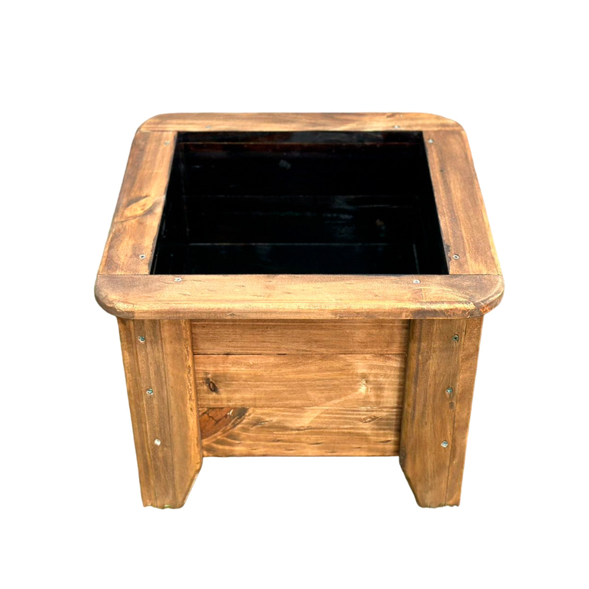 Macetero de Madera Color Roble 66x66x48