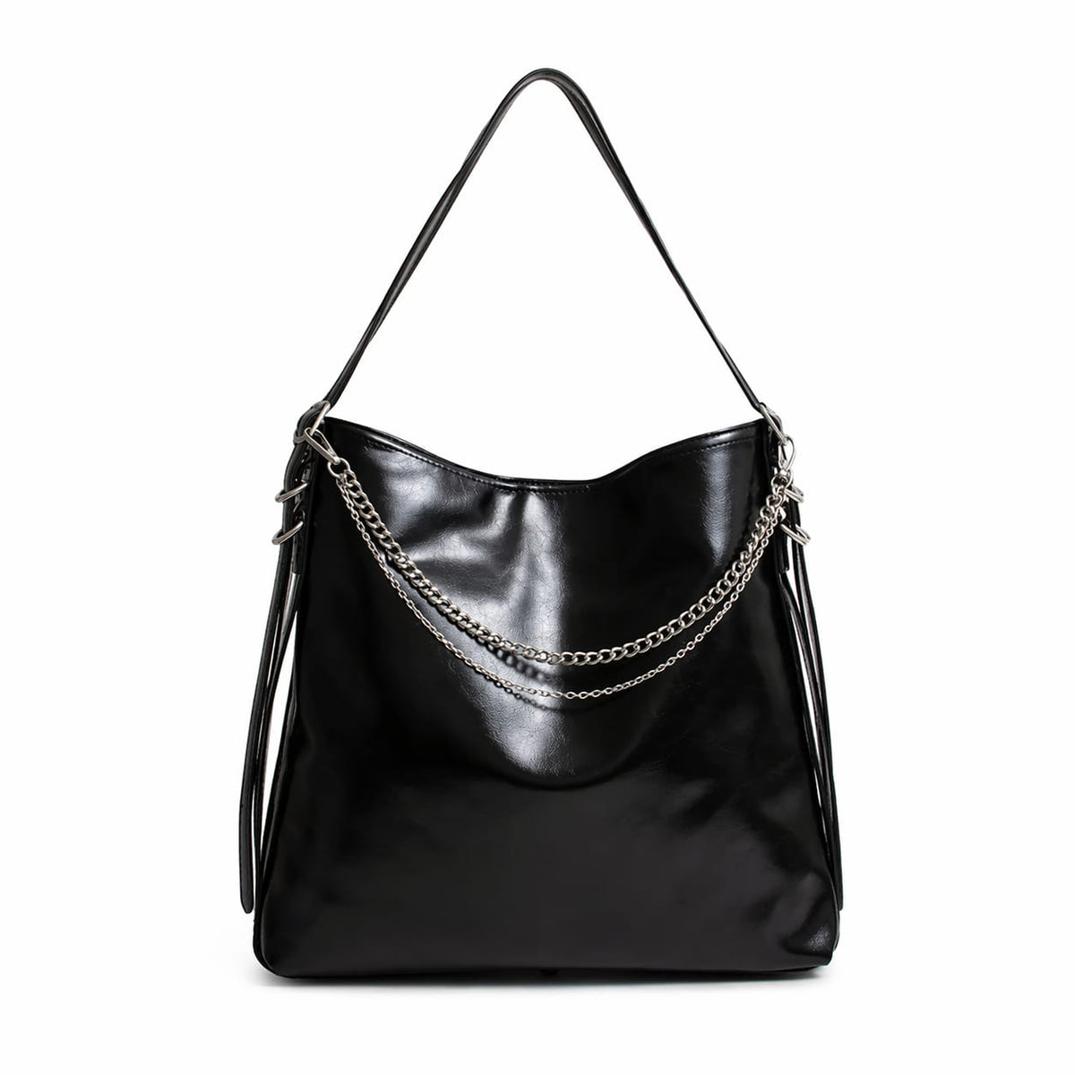 CARTERA SACA DETALLE DE CADENAS NEGRO CARTERA Marca Isadora