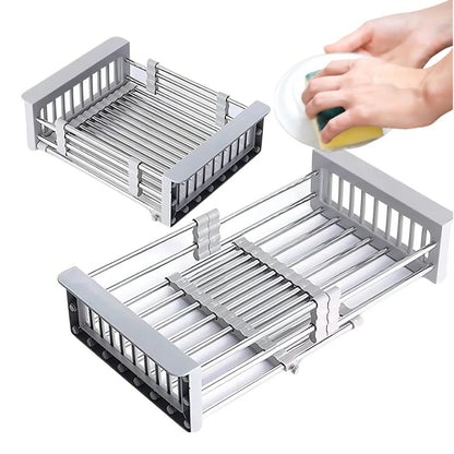 Secaplatos Extensible Acero Inoxidable Para Lavaplatos - Ajustable y Multiuso