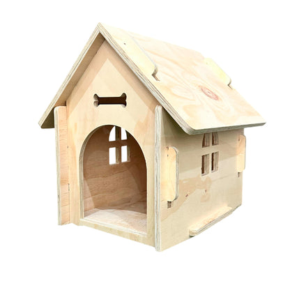Casa De Madera Para Perros Pequeños Y Medianos