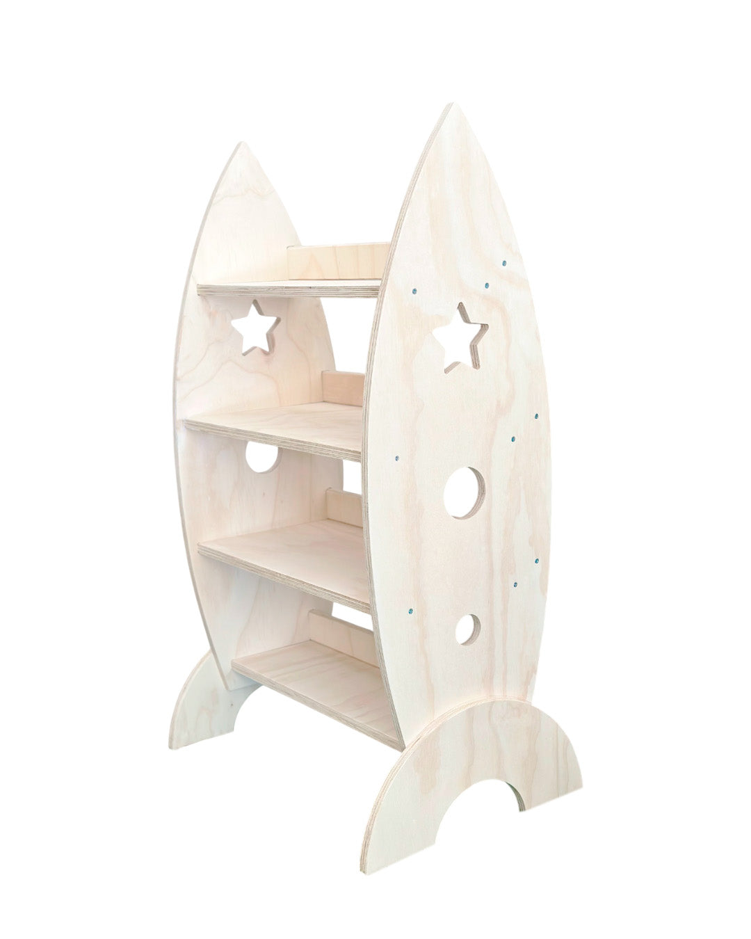 Estantería Cohete Espacial de Madera para Niños