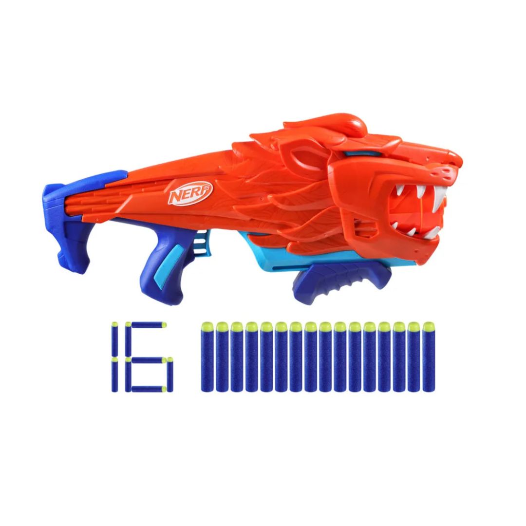 Lanzador Nerf Wild Lionfury – Incluye 16 Dardos Nerf Elite