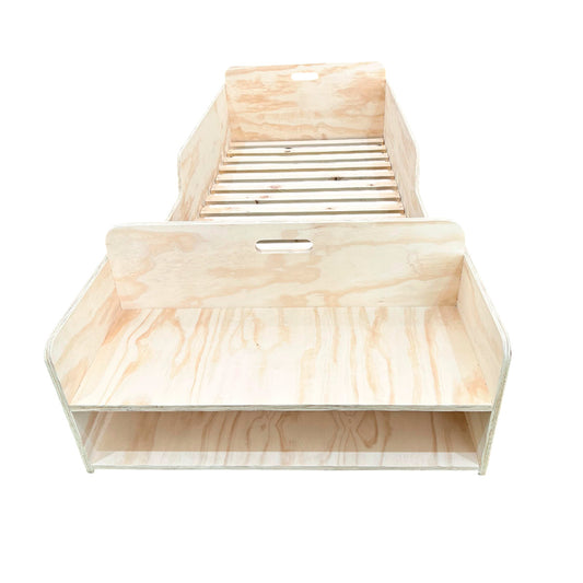 Cama Montessori de Madera con Almacenaje