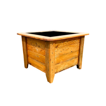 Macetero O Jardinera De Madera Color Alerce 50x50x38