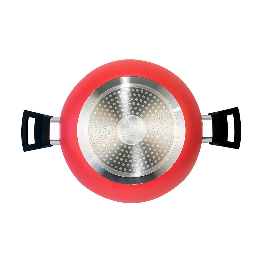 ARROCERA DORAL LOMBARDI CON TAPA 26CM color rojo