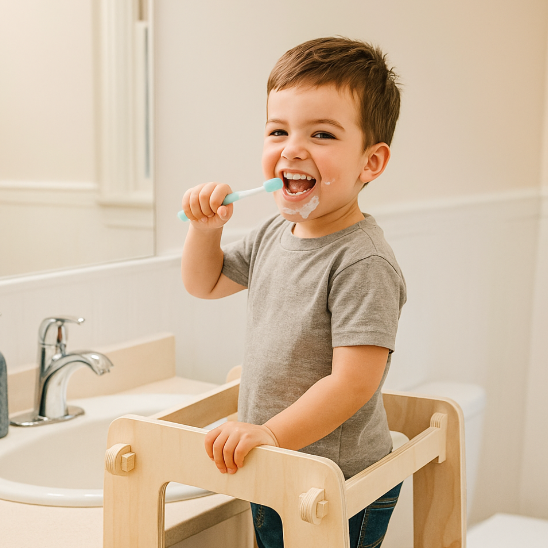Torre de Aprendizaje Montessori de Madera para Niños