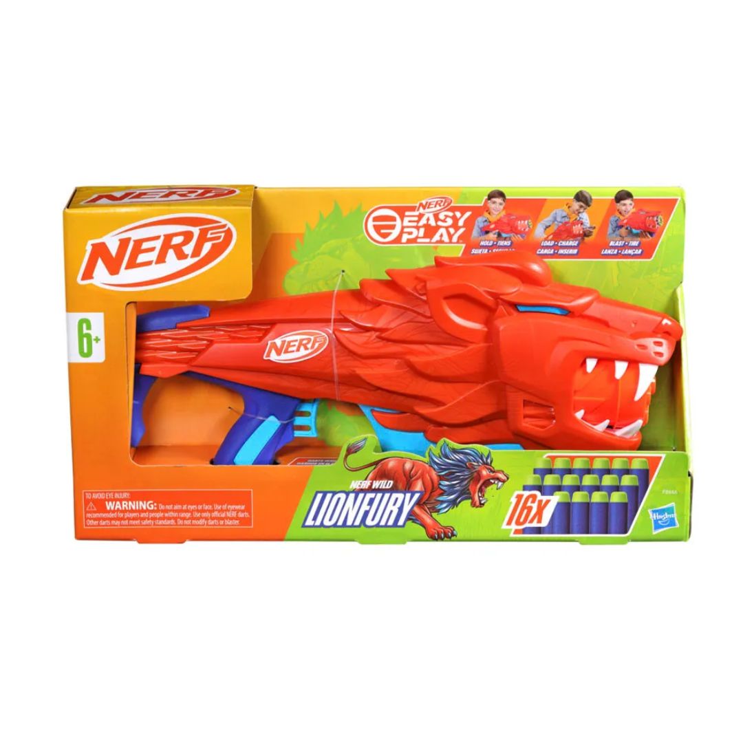 Lanzador Nerf Wild Lionfury – Incluye 16 Dardos Nerf Elite
