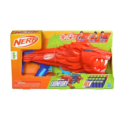 Lanzador Nerf Wild Lionfury – Incluye 16 Dardos Nerf Elite