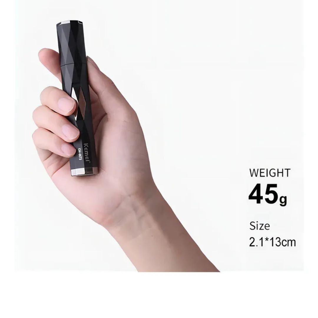 Cortadora de vello Kemei KM-6673 negra