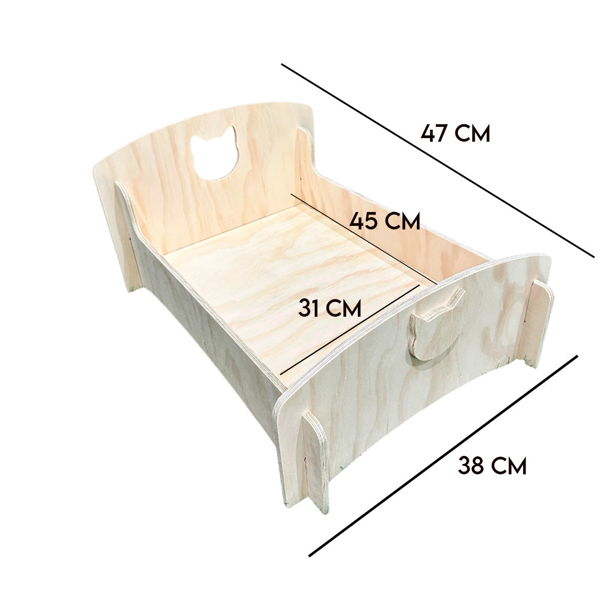 Cama para Gatos Diseño Gatito - Cómoda y Segura