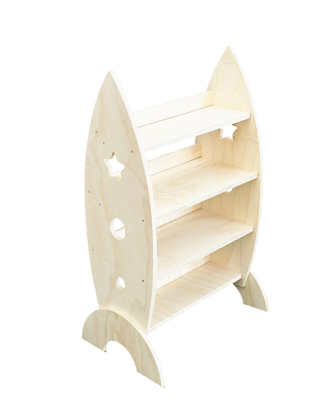 Estantería Cohete Espacial de Madera para Niños