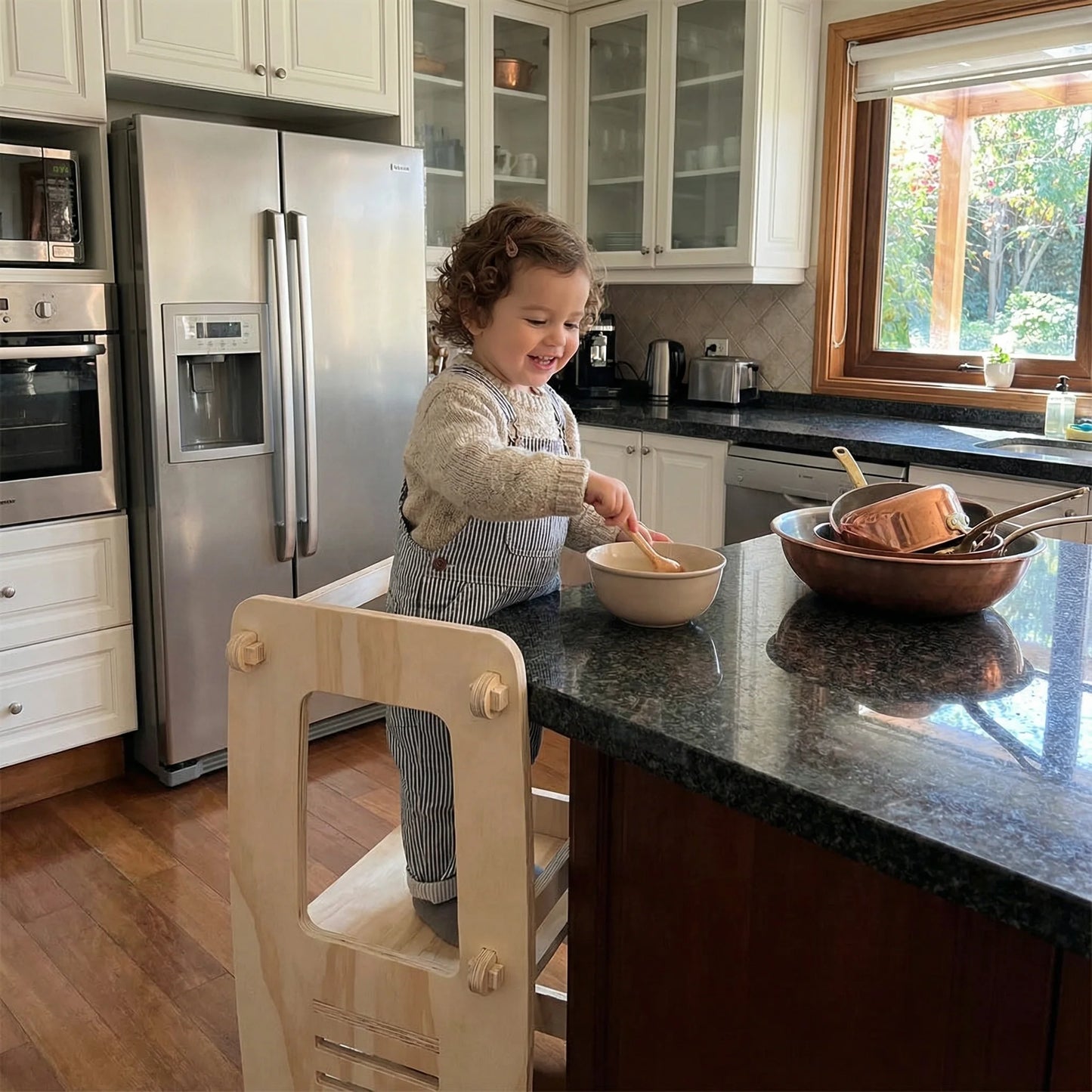 Torre de Aprendizaje Montessori de Madera para Niños