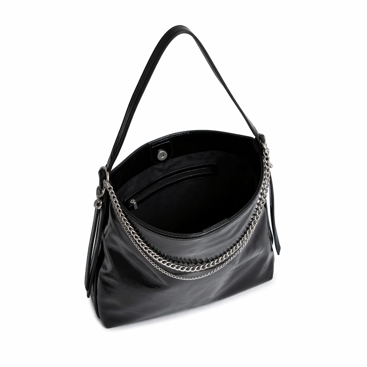 CARTERA SACA DETALLE DE CADENAS NEGRO CARTERA Marca Isadora