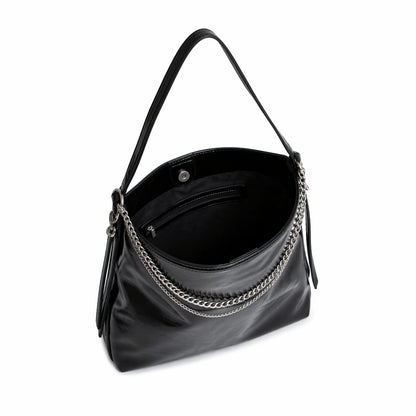 CARTERA SACA DETALLE DE CADENAS NEGRO CARTERA Marca Isadora