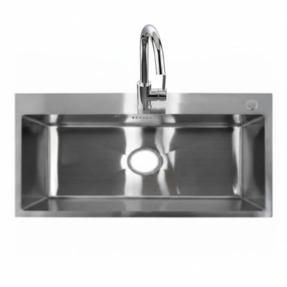 Lavaplatos de Cocina en Acero Inoxidable con llave (75 x 45 cm)