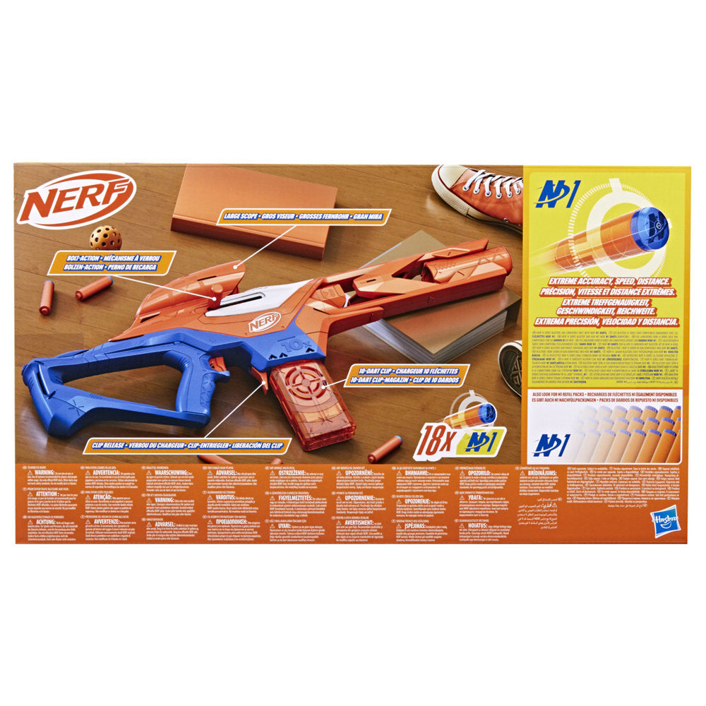 Lanzador Nerf N-Series Pinpoint – Incluye Cargador y 10 Dardos N1