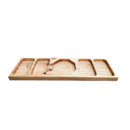 Pack de 10 Tablas de Picoteo Pino 80x23x4 cm