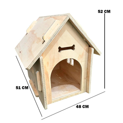Casa De Madera Para Perros Pequeños Y Medianos