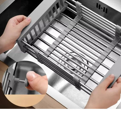 Secaplatos Extensible Acero Inoxidable Para Lavaplatos - Ajustable y Multiuso