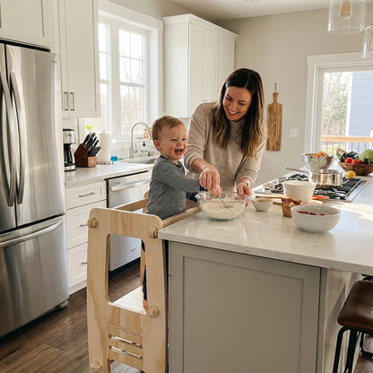 Torre de Aprendizaje Montessori de Madera para Niños