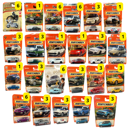 Caja Matchbox Mattel 72 Unidades Surtidas Originales