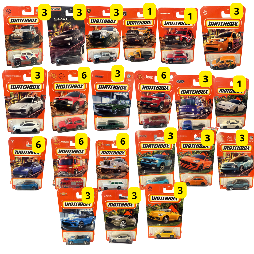 Caja2 Matchbox Mattel 72 Unidades Surtidas Originales