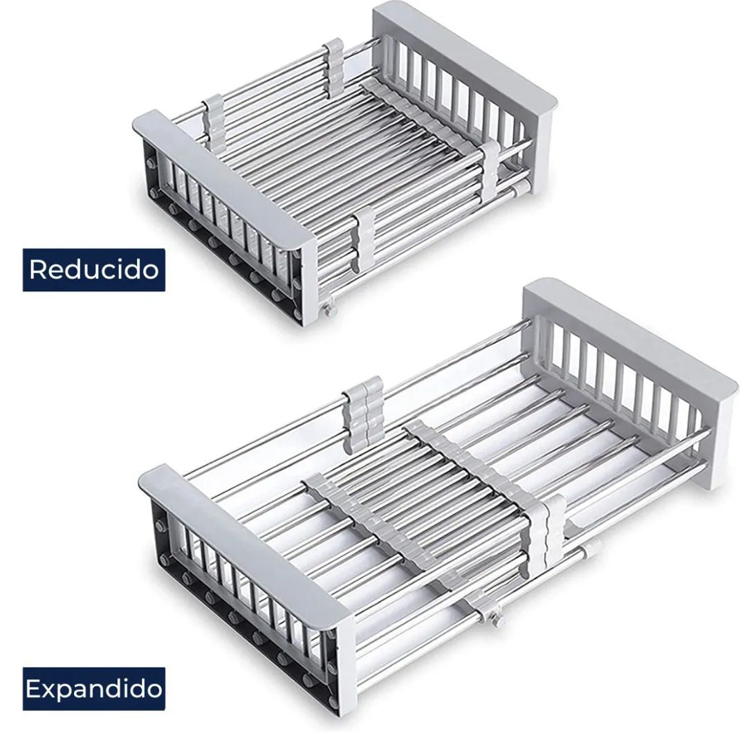 Secaplatos Extensible Acero Inoxidable Para Lavaplatos - Ajustable y Multiuso