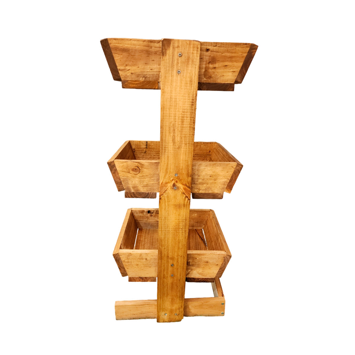 Verdulero de Madera 3 Bandejas Color Roble