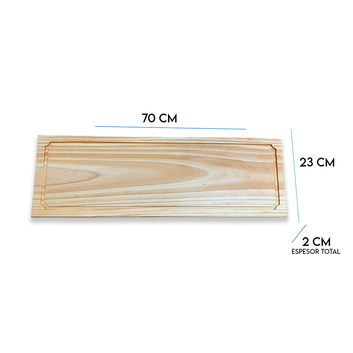 Tabla de Picoteo Pino mod 4 70x23x2 cm