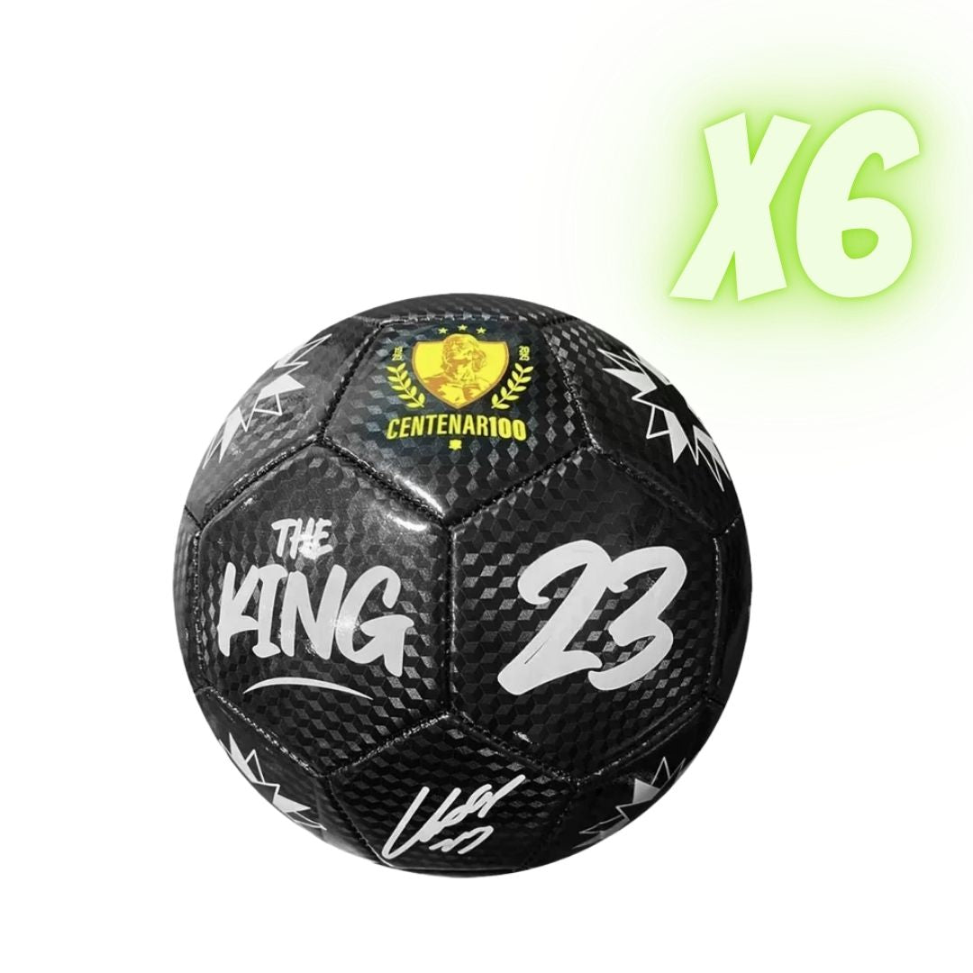 Pack de 6 mini balones Colo-Colo Centenario “The King 23” Negro