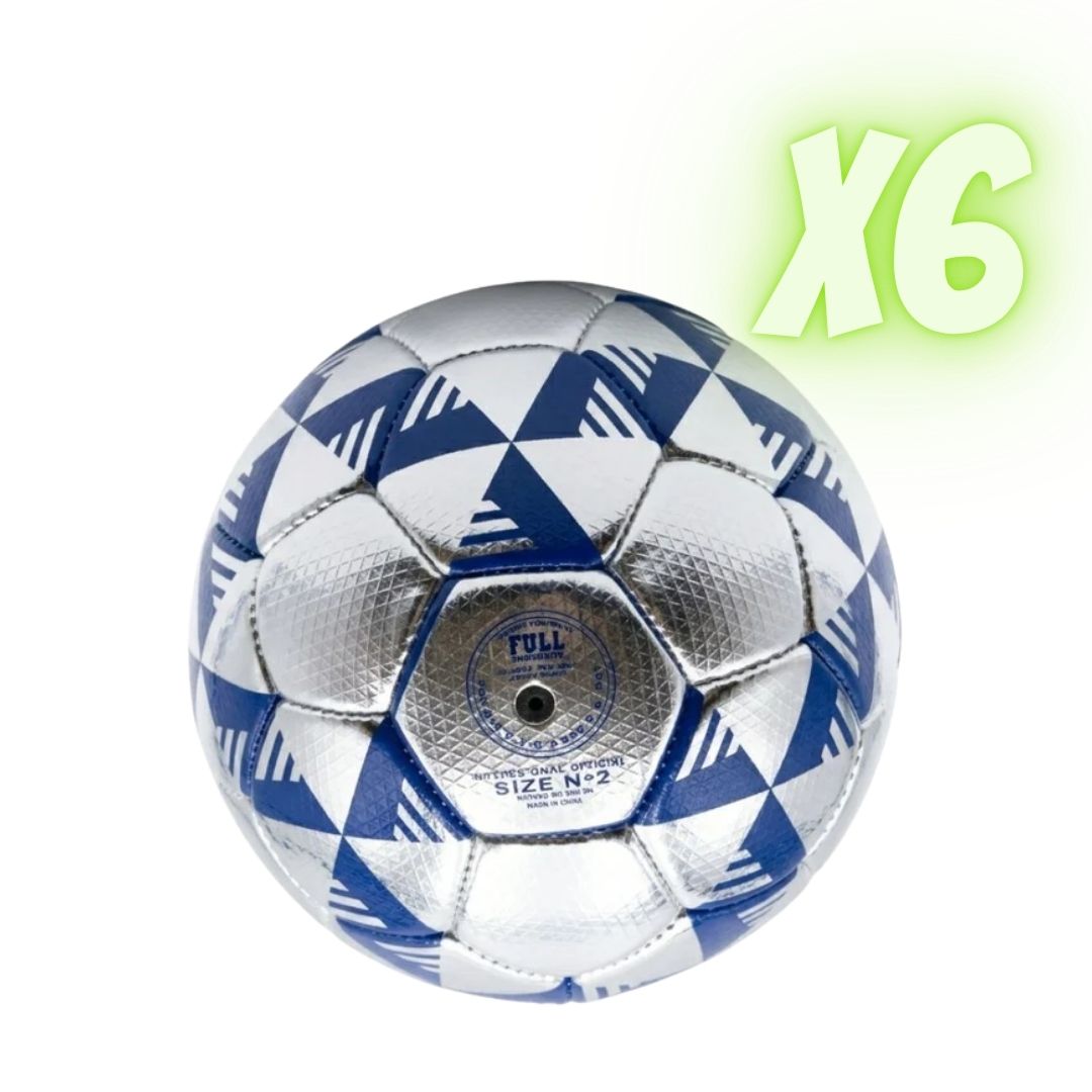 Pack de 6 Mini Balones Deportivos Plateada Universidad de Chile
