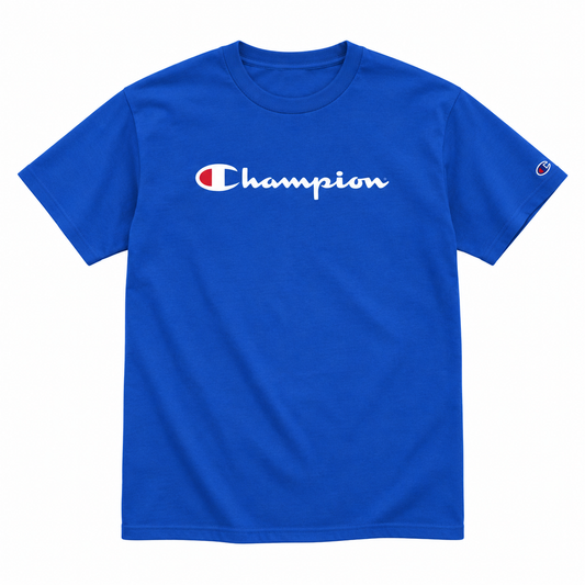 Polera Champion Unisex Logo Frontal Royal Blue