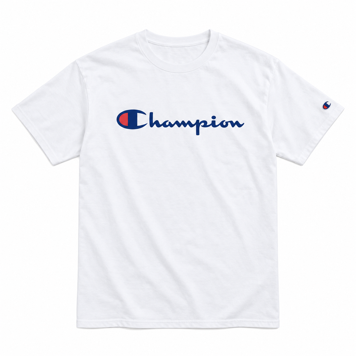 Polera Champion Unisex Logo Frontal white